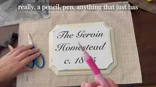 DIY House Sign