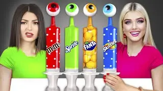 Mukbang Jello Shooter Race | Giant Color Honey Jelly Bottle by RATATA COOL
