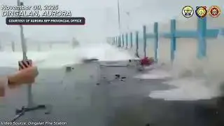 Intense waves affect several coastal areas in Dingalan, Aurora