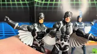 Обзор набора Marvel Legends INHUMANS 2! Чёрный Гром, Тригон, Медуза и Горгона!