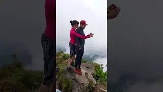 Summit of Mount Sabinyo in the Virunga mountain ranges in Uganda