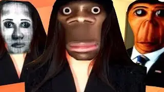 Angry Munci Nextbots and Big Obunga Nextbot Family Gmod! Garry's Mod