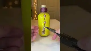 Making my Yellow Rose Elixir decorative potion bottle! #fairytale #apothecary #potions #potion