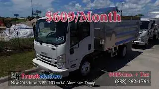 New 2016 Isuzu NPR HD w/14ft Aluminum Dump - MJ TruckNation