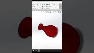 Made a vase model in solidworks