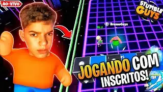 🔥 AO VIVO! STUMBLE GUYS COM INSCRITOS 😎⚡ MATA-MATA + X1 INSANO ☠️🔥