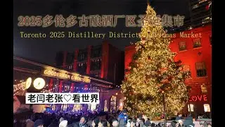 Toronto 2025 Distillery District Christmas Market  【实拍】2025多伦多古酿酒厂区圣诞集市（上集）
