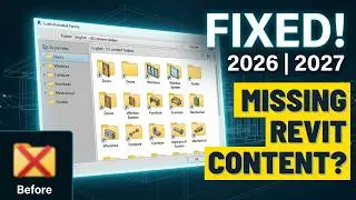 Revit Content Library Missing? Complete Fix for Revit 2026 & 2027