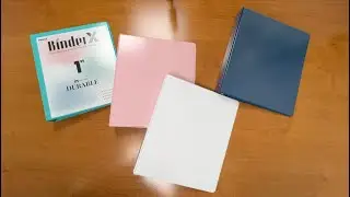 Sooez 1 inch 4 Pack 3 Ring Binders with Pockets Demo