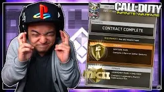COMPLETING NEW CONTRACTS on INFINITE WARFARE! [Infinite Warfare Legendary Mark II SMG Hack Contract]