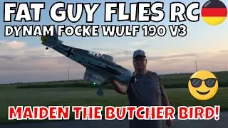 DYNAM FW 190 V3 MAIDEN of the BUTCHER BIRD! by FGFRC #aviation #fat
