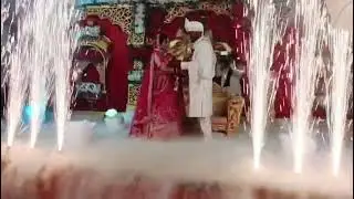 Grand Varmala Moment | Shivpuri Wedding Decor | Cold Pyro & Smoke Effect