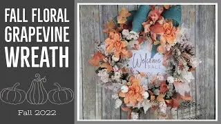 Fall Floral Grapevine Wreath || Fall 2022