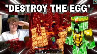 TommyInnit goes to DESTROY THE EGG and gets ATTACKED by BadBoyHalo's Dream SMP