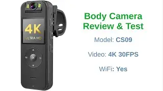 4k Body Camera from TEMU: Review & Test | CS09