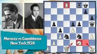 Beautifully Complex Game || Maroczy vs Capablanca || New York 1924