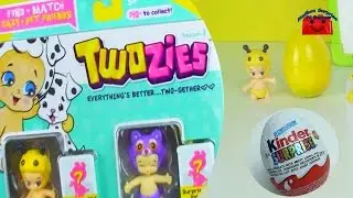 Twozies Surprise Blind Bags - Kinder Surprise Egg Learn a Word Stop Motion Animation