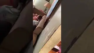 Fake blood prank on mom. She got mad 😤