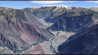 Urubamba Peru. aerial tour *virtual