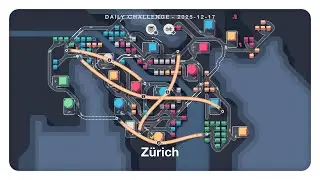 mini motorways (daily challenge 2025 12 17) [no commentary gameplay]