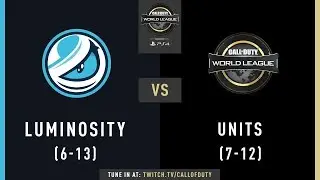 Luminosity vs UNITS | CWL Pro League 2019 | Cross-Division | Week 11 | Day 2