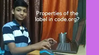 Properties of the label in code.org