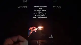 Testing water resistant torch #czeckthisout #hiking #test #bushcraft #survival #diy #torch #fire