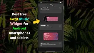 Best free Kwgt Music Widget for Android smartphones and tablets.