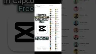 ✅How to generate text to ai voice for free in capcut