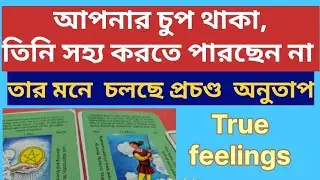 আপনার  চুপ থাকা,তিনি সহ্য করতে পারছেন না।কিন্তু কেন?TRUE FEELINGS ✨ TAROT READING#tarot 