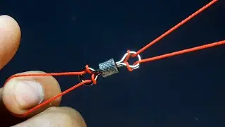 The newest way to tie a swivel, swivel knot 90% strong