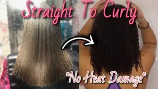 Straight To Curly Hair Routine | Reverting Back to Natural Curly Hair