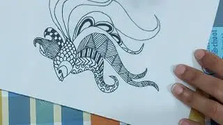 zentangle fish | zentangle patterns | doodle art | zentangle drawings | easy zentangle art
