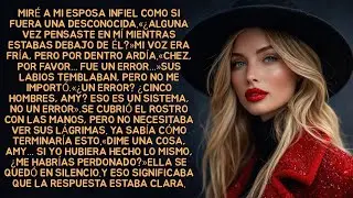 Miré a mi esposa infiel como si fuera una desconocida.«¿Alguna vez pensaste en mí mientras estabas