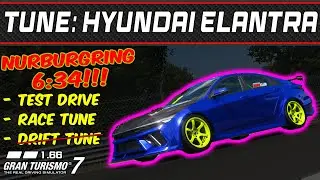 GT7 - Tune:  Hyundai ELANTRA N '23  - Gran Turismo 7 - 1.66