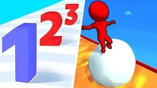 snow Race 3D vs number master All level Walkthrough Android Gameplay