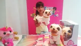 Toys R Us YouTube Star Imaan Unboxes The Zuru Pets Alive Poppy the Booty Shaking Pug