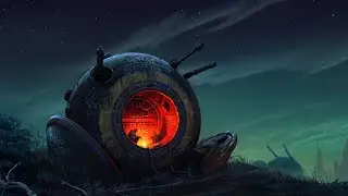 Campfire with distant war Ambience | Gunshots, Explosions, Fire, Shelter | ASMR