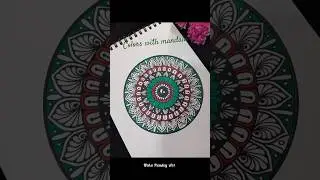 Satisfying Mandala Drawing 😍|step by step mandala #art #shortvideo #short #mandala #ytshorts