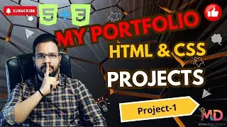 Build a Portfolio Website from Scratch | HTML & CSS Project-1 💻 | Mohit Decodes 🚀