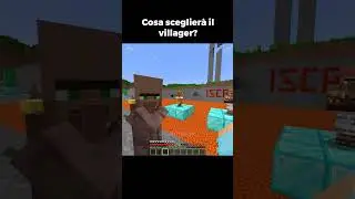 Cosa sceglier&agrave; il villager? (finito male)💔🥀 #minecraft #shorts