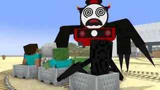 CHOO CHOO CHARLES vs TRAIN EATER APOCALYPSE (ATTACK) - Horror Funny Minecraft Animation