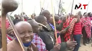 MAASAIS HUGE PROTEST AGAINST NAIROBI NATIONAL PARK FENCING THEIR COMMUNITY LAND!