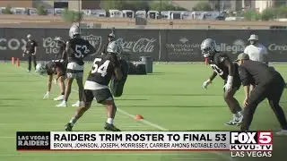 Raiders cut down roster to initial 53-man roster