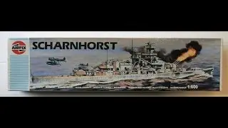 Обзор набора Airfix 1 600-го масштаба KMS Scharnhorst в коробке
