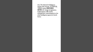What is National Intelligence Service (South Korea)?