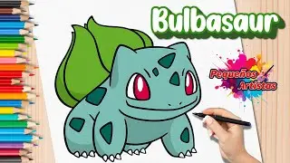 Como Dibujar y Colorear a Bulbasaur 🌱 Pok&eacute;mon 💚 Dibujo para ni&ntilde;os