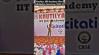 Kautilya IIT-JEE Academy Sikar, Felicitation Ceremony 😍 #Kautilyasikar #jee #sikar #coaching