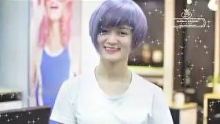 T&oacute;c ngắn c&aacute; t&iacute;nh nhuộm m&agrave;u Sorcery Violet - Hair Salon Đồng