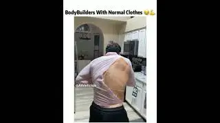 Bodybuilders with normal clothes 😂💪|new gym motivation video💪 #fitness #gym #shorts #viral #trending